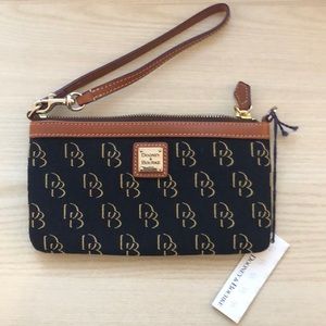 Adorable Black and Brown Purse with Red Interior